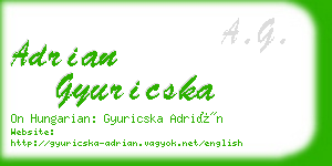 adrian gyuricska business card